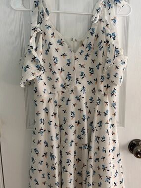 Altar'd State White Mini Floral Dress Size S